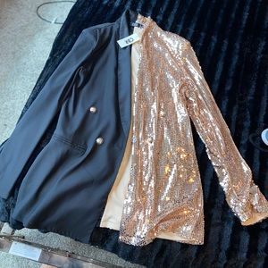 CBR black and Sequin Gold Blazer XL